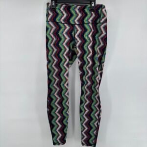Patagonia Centered Tights Womens Small Timber Striped Stretch Compression Active